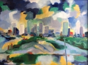 HOUSTON SKYLINE III  18x24