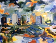 HOUSTON SKYLINE I   18x24