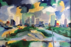 HOUSTON SKYLINE III  18x24