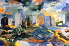 HOUSTON SKYLINE I   18x24